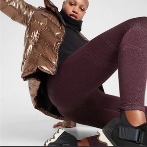 Athleta Twilight Tight 2.0 Size Small Antique Burgundy New w/out tags